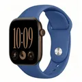 Bracelet silicone pour Apple Watch 38 à 49 mm – Couleur du bracelet Delft Blue