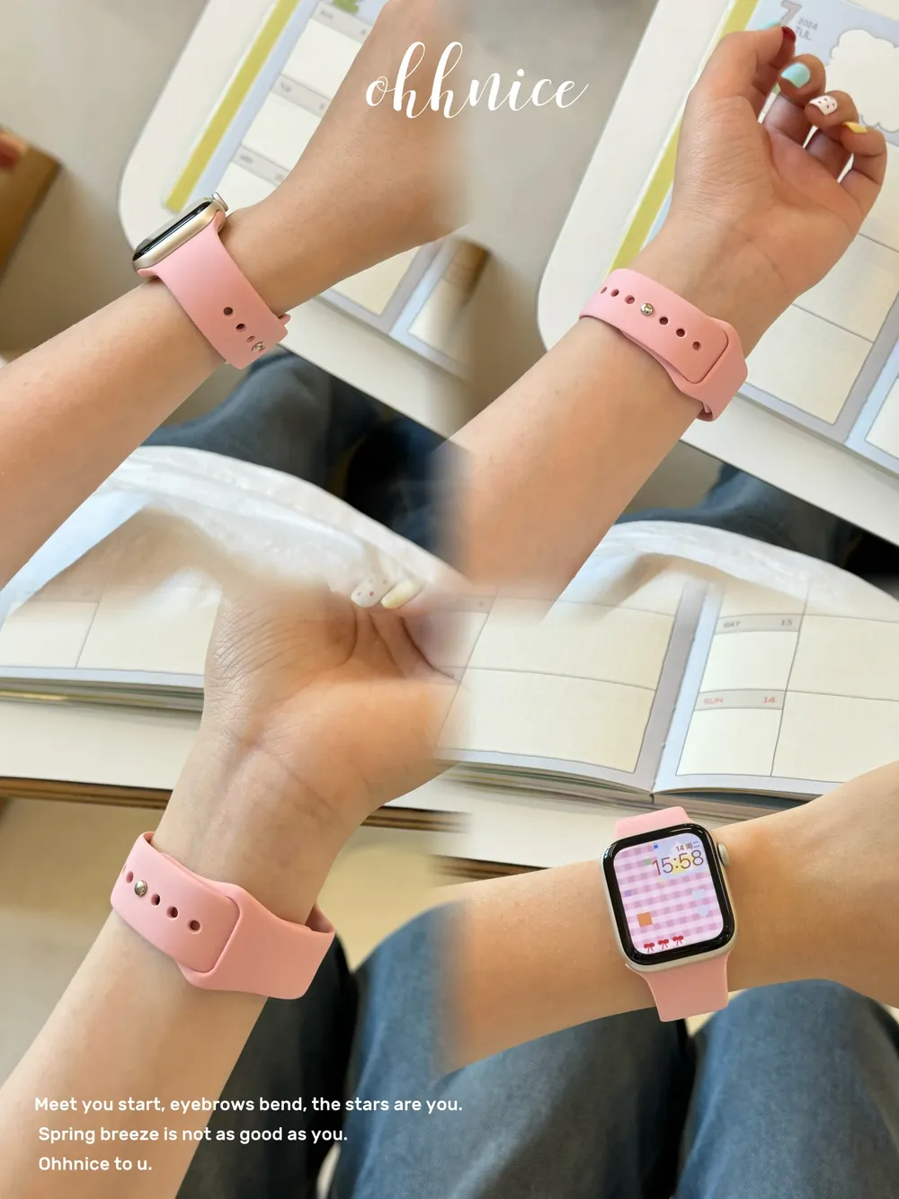 Bracelet silicone pour Apple Watch 38 à 49 mm