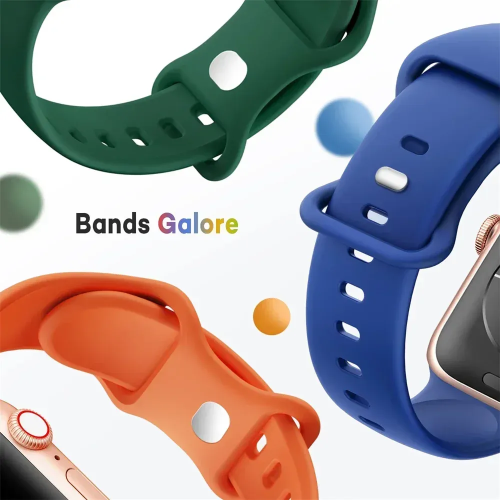Bracelet silicone pour Apple Watch 38 à 49 mm