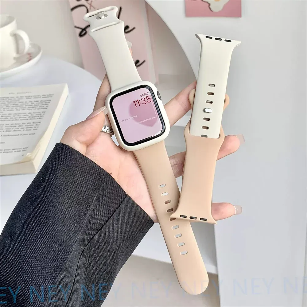 Bracelet silicone pour Apple Watch 38 à 49 mm