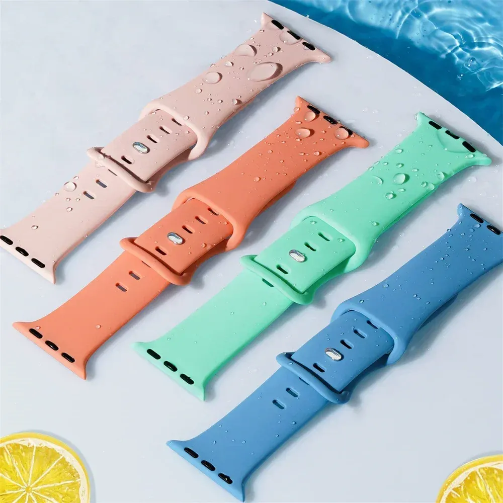 Bracelet silicone pour Apple Watch 38 à 49 mm