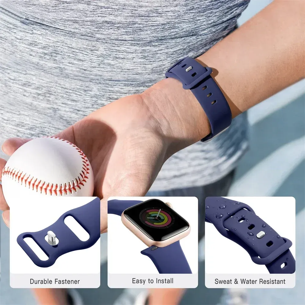 Bracelet silicone pour Apple Watch 38 à 49 mm