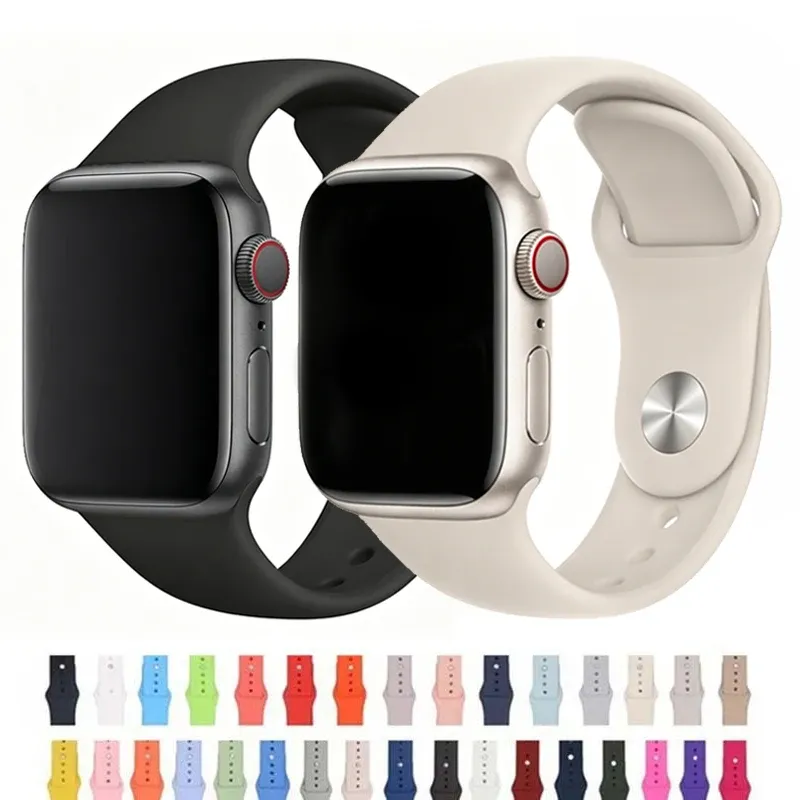 Bracelet silicone pour Apple Watch 38 à 49 mm