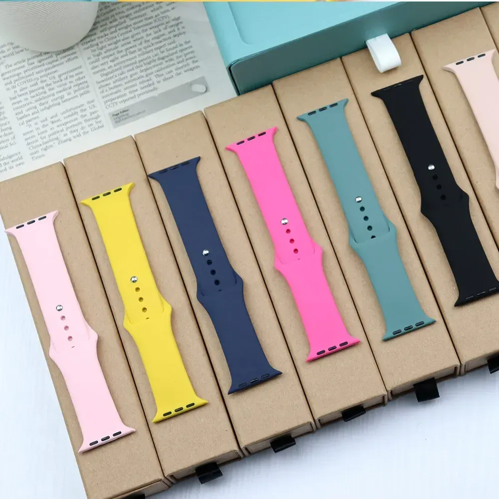 Bracelet silicone pour Apple Watch 38 à 49 mm