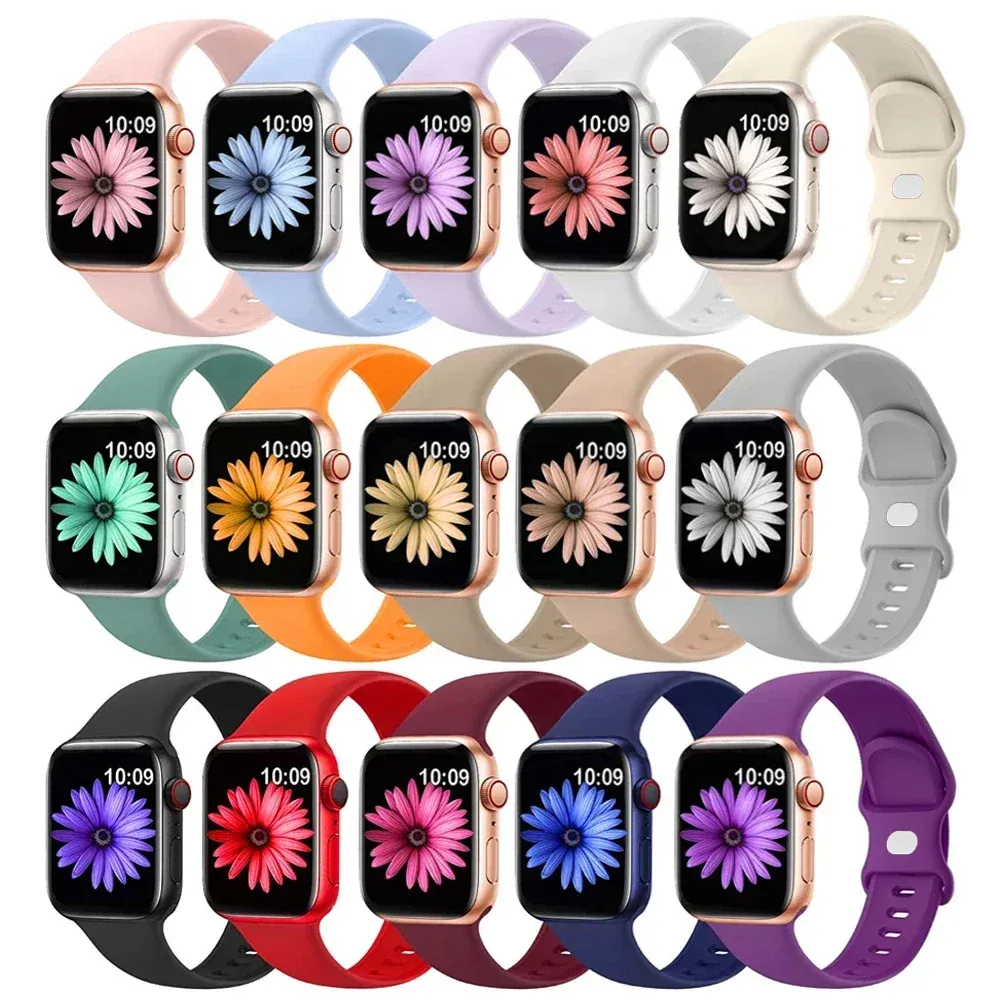Bracelet silicone pour Apple Watch 38 à 49 mm