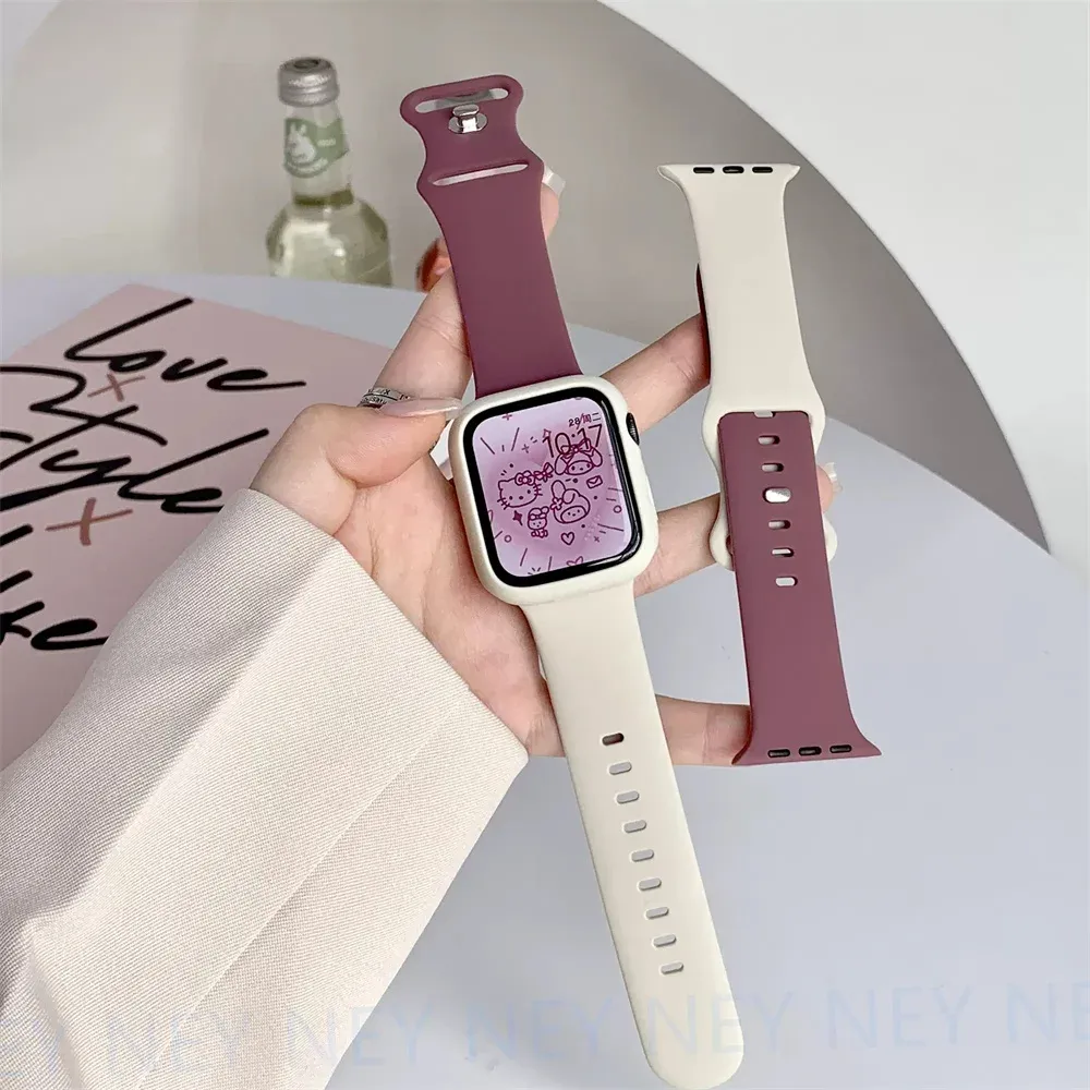 Bracelet silicone pour Apple Watch 38 à 49 mm