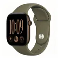 Bracelet silicone pour Apple Watch 38 à 49 mm – Couleur du bracelet Khaki