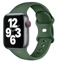 Bracelet silicone pour Apple Watch 38 à 49 mm – Couleur du bracelet Olive green 08