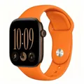 Bracelet silicone pour Apple Watch 38 à 49 mm – Couleur du bracelet Orange