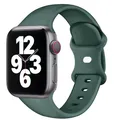 Bracelet silicone pour Apple Watch 38 à 49 mm – Couleur du bracelet Pine green 15