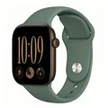 Bracelet silicone pour Apple Watch 38 à 49 mm – Couleur du bracelet Pine Green