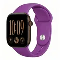 Bracelet silicone pour Apple Watch 38 à 49 mm – Couleur du bracelet Purple