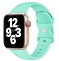 Bracelet silicone pour Apple Watch 38 à 49 mm – Couleur du bracelet Sea blue 14