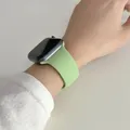 Bracelet silicone pour Apple Watch 38 à 49 mm série 11 SE – Couleur du bracelet 1 menthe