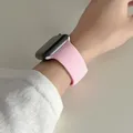 Bracelet silicone pour Apple Watch 38 à 49 mm série 11 SE – Couleur du bracelet 12 Rose