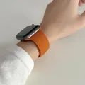 Bracelet silicone pour Apple Watch 38 à 49 mm série 11 SE – Couleur du bracelet 13 Orange