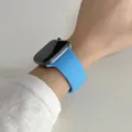 Bracelet silicone pour Apple Watch 38 à 49 mm série 11 SE – Couleur du bracelet 16 bleu