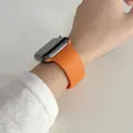 Bracelet silicone pour Apple Watch 38 à 49 mm série 11 SE – Couleur du bracelet 2 abricots