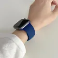 Bracelet silicone pour Apple Watch 38 à 49 mm série 11 SE – Couleur du bracelet 20 Bleu cobalt