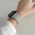 Bracelet silicone pour Apple Watch 38 à 49 mm série 11 SE – Couleur du bracelet 23 gris pierre