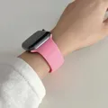 Bracelet silicone pour Apple Watch 38 à 49 mm série 11 SE – Couleur du bracelet 29 rose clair