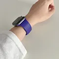 Bracelet silicone pour Apple Watch 38 à 49 mm série 11 SE – Couleur du bracelet 30 violet