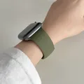 Bracelet silicone pour Apple Watch 38 à 49 mm série 11 SE – Couleur du bracelet 34 olive foncé