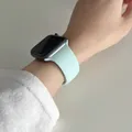 Bracelet silicone pour Apple Watch 38 à 49 mm série 11 SE – Couleur du bracelet 43 Vaporiser vert