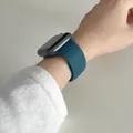 Bracelet silicone pour Apple Watch 38 à 49 mm série 11 SE – Couleur du bracelet 49 Encre verte