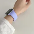 Bracelet silicone pour Apple Watch 38 à 49 mm série 11 SE – Couleur du bracelet 5 lilas