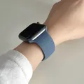 Bracelet silicone pour Apple Watch 38 à 49 mm série 11 SE – Couleur du bracelet 57 bleu roche