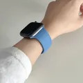 Bracelet silicone pour Apple Watch 38 à 49 mm série 11 SE – Couleur du bracelet 68 Linen Blue