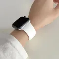 Bracelet silicone pour Apple Watch 38 à 49 mm série 11 SE – Couleur du bracelet 9 Blanc