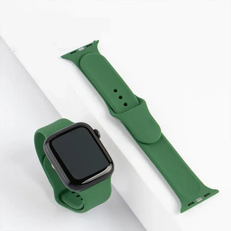 Bracelet silicone pour Apple Watch 38 à 49 mm série 11 SE