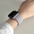 Bracelet silicone pour Apple Watch 38 à 49 mm série 11 SE – Couleur du bracelet violet clair 59