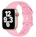 Bracelet silicone pour Apple Watch 38 à 49 mm – Couleur du bracelet Soft Pink 13