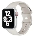 Bracelet silicone pour Apple Watch 38 à 49 mm – Couleur du bracelet Starlight 22
