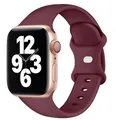 Bracelet silicone pour Apple Watch 38 à 49 mm – Couleur du bracelet wine red 10