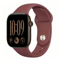 Bracelet silicone pour Apple Watch 38 à 49 mm – Couleur du bracelet Wine red