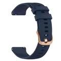 Bracelet silicone pour montre 18 à 20 mm – Couleur du bracelet Dark blue