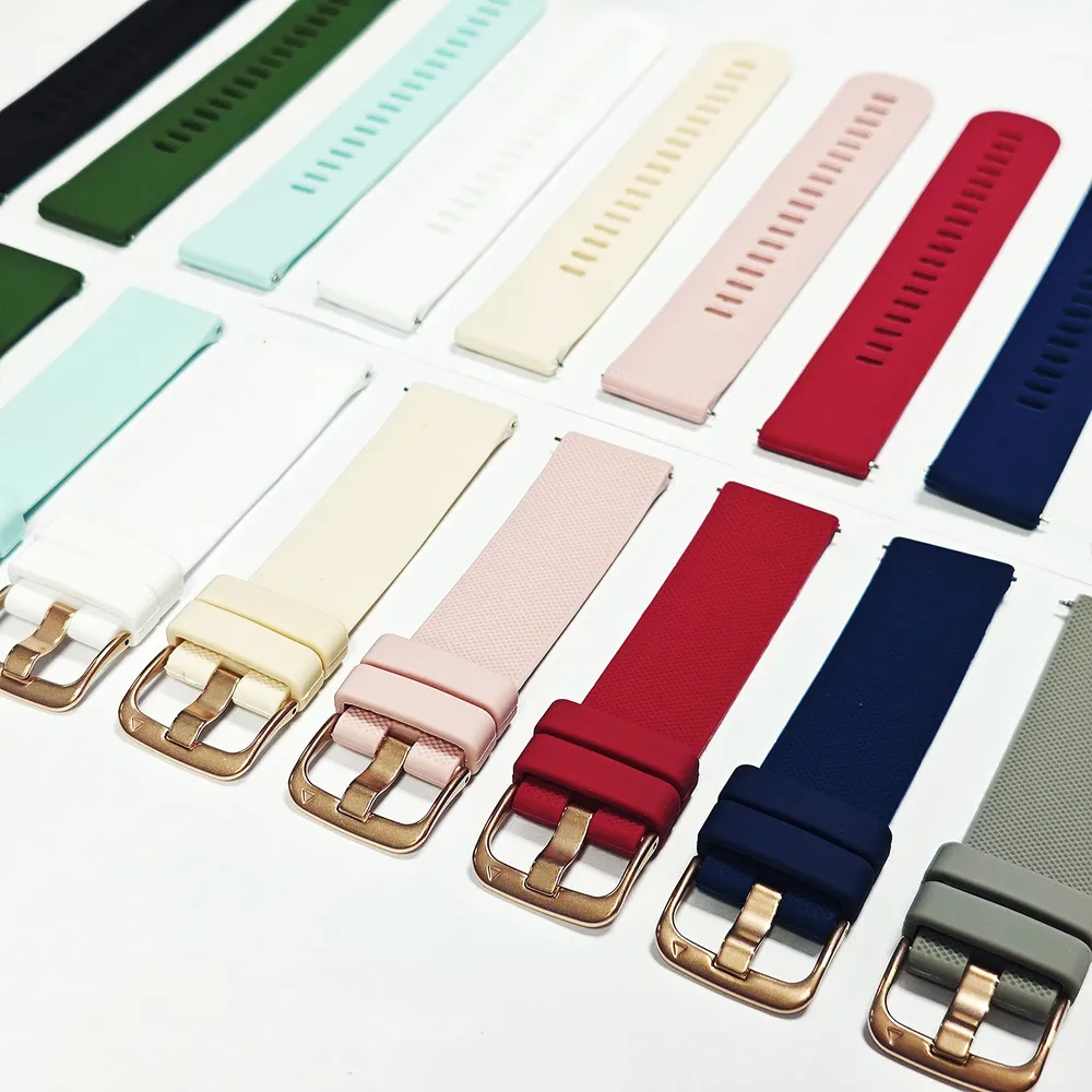 Bracelet silicone pour montre 18 à 20 mm