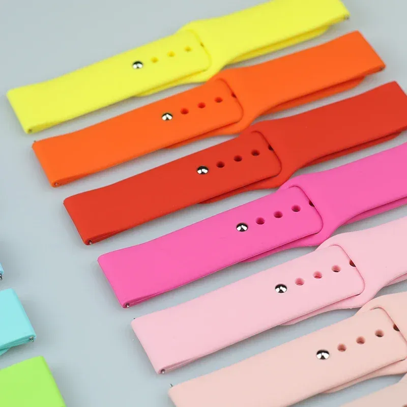 Bracelet silicone pour montre 20 à 22 mm
