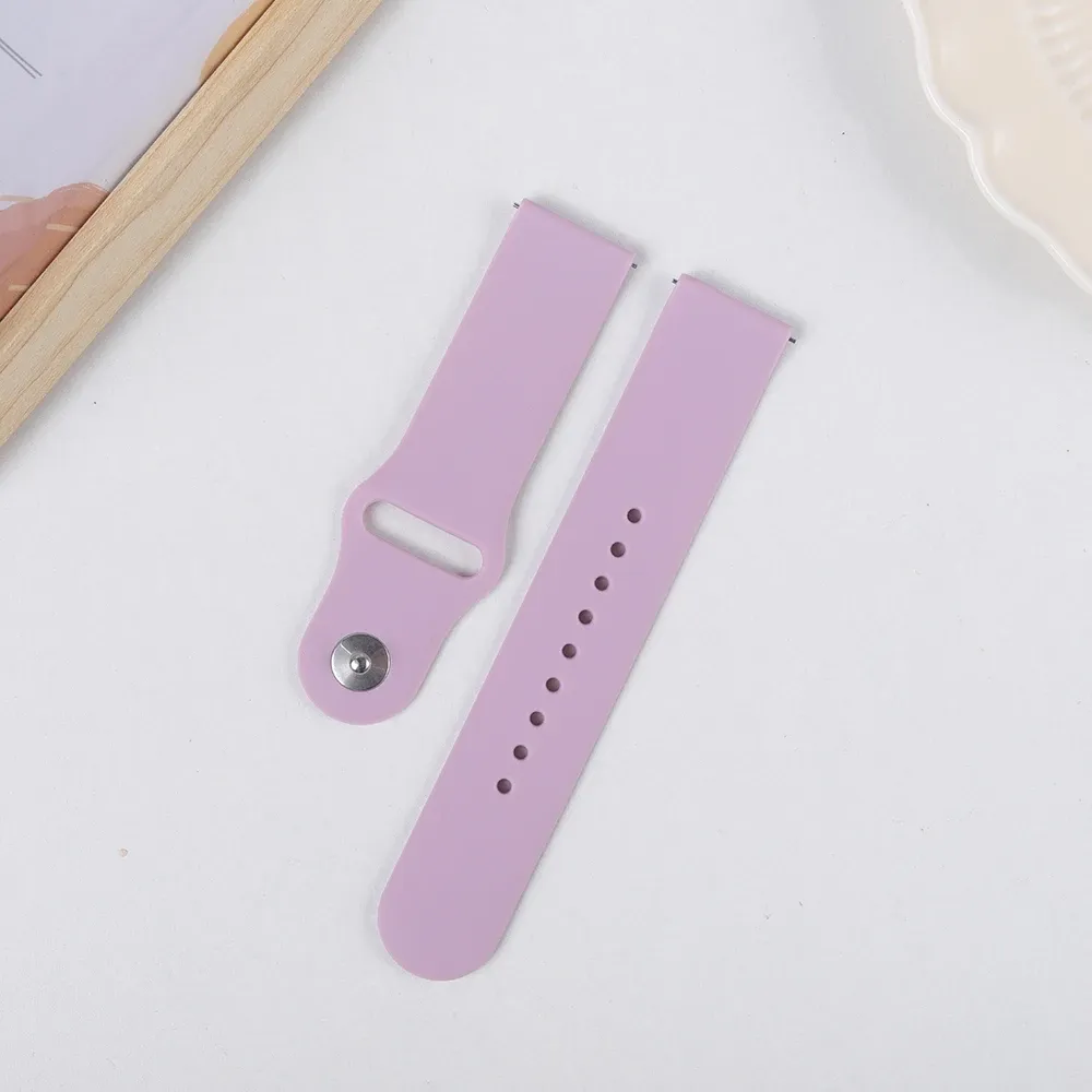 Bracelet silicone pour montre 20 à 22 mm