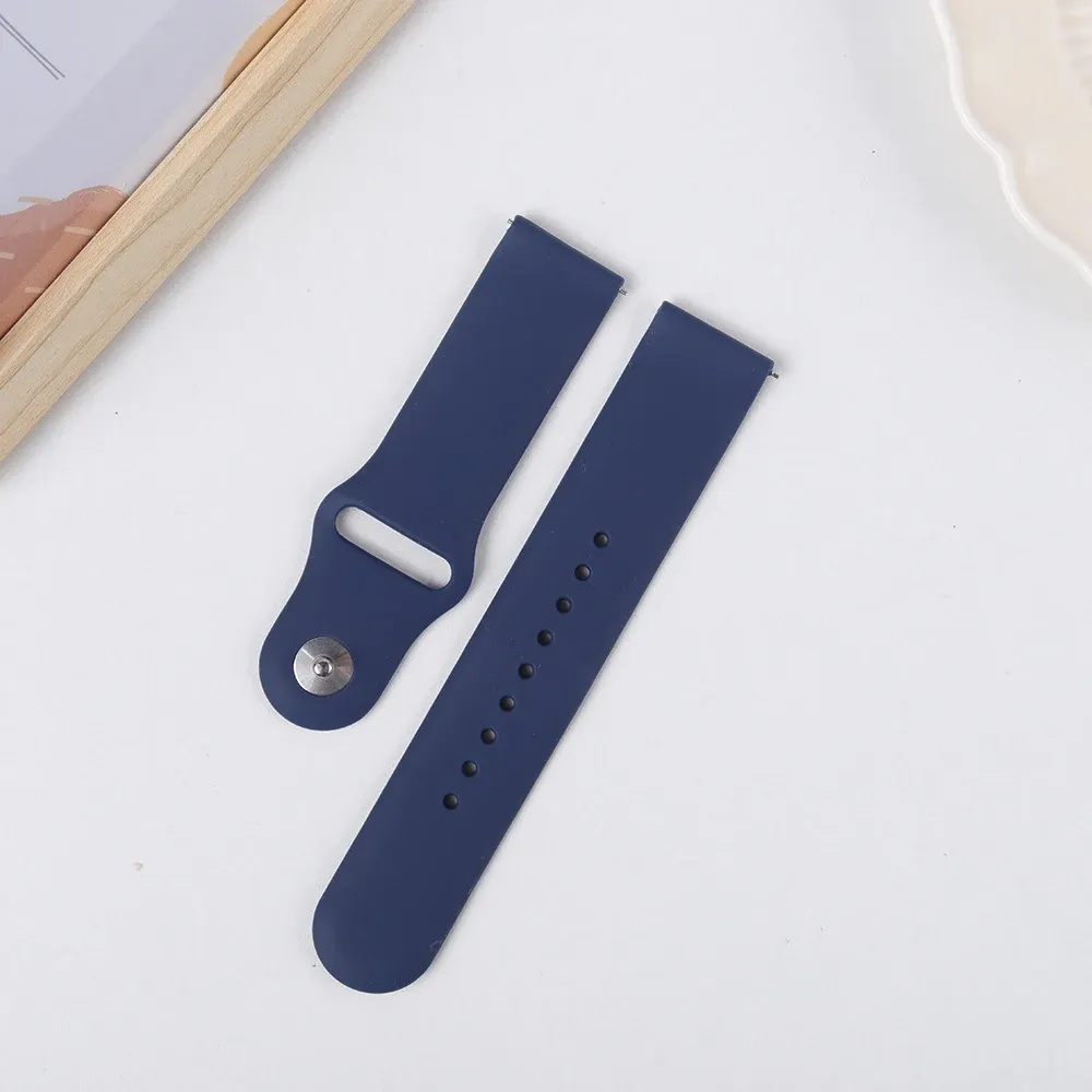 Bracelet silicone pour montre 20 à 22 mm