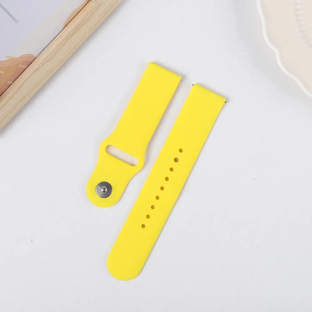 Bracelet silicone pour montre 20 à 22 mm