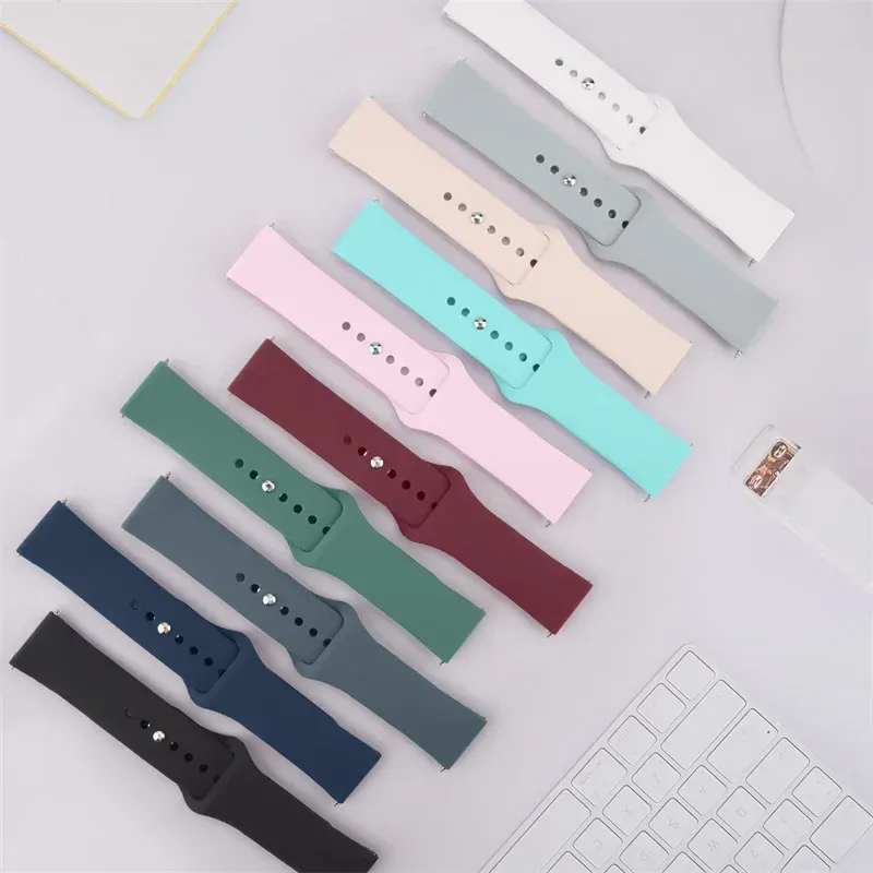 Bracelet silicone pour montre 20 à 22 mm