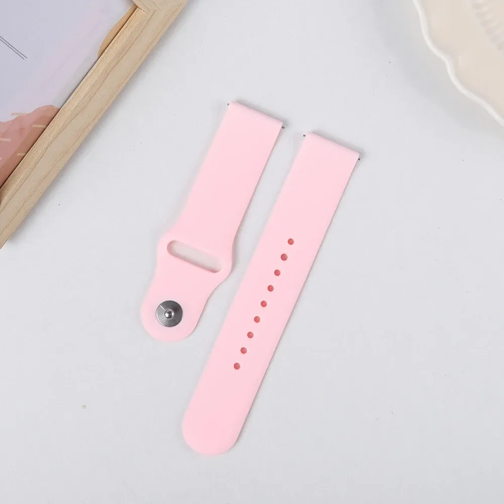Bracelet silicone pour montre 20 à 22 mm