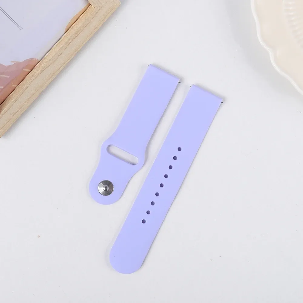 Bracelet silicone pour montre 20 à 22 mm