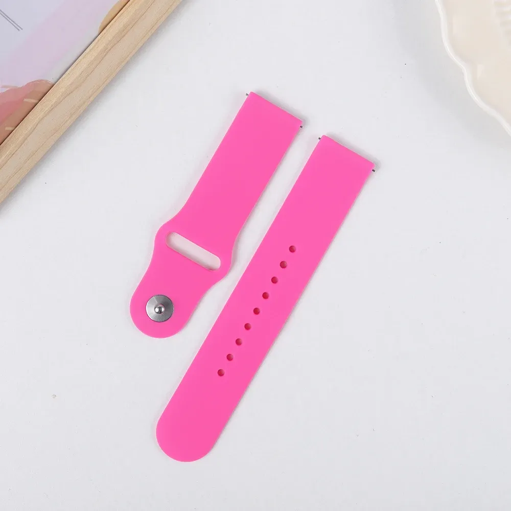 Bracelet silicone pour montre 20 à 22 mm