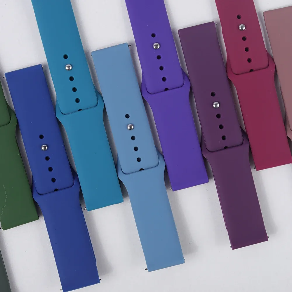 Bracelet silicone pour montre 20 à 22 mm